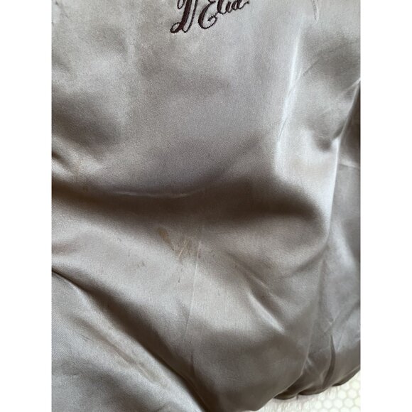 Vintage 60s Mink Fur Coat Tan Double-Breasted Design Long Sleeves Satin Lining - Picture 7 of 11